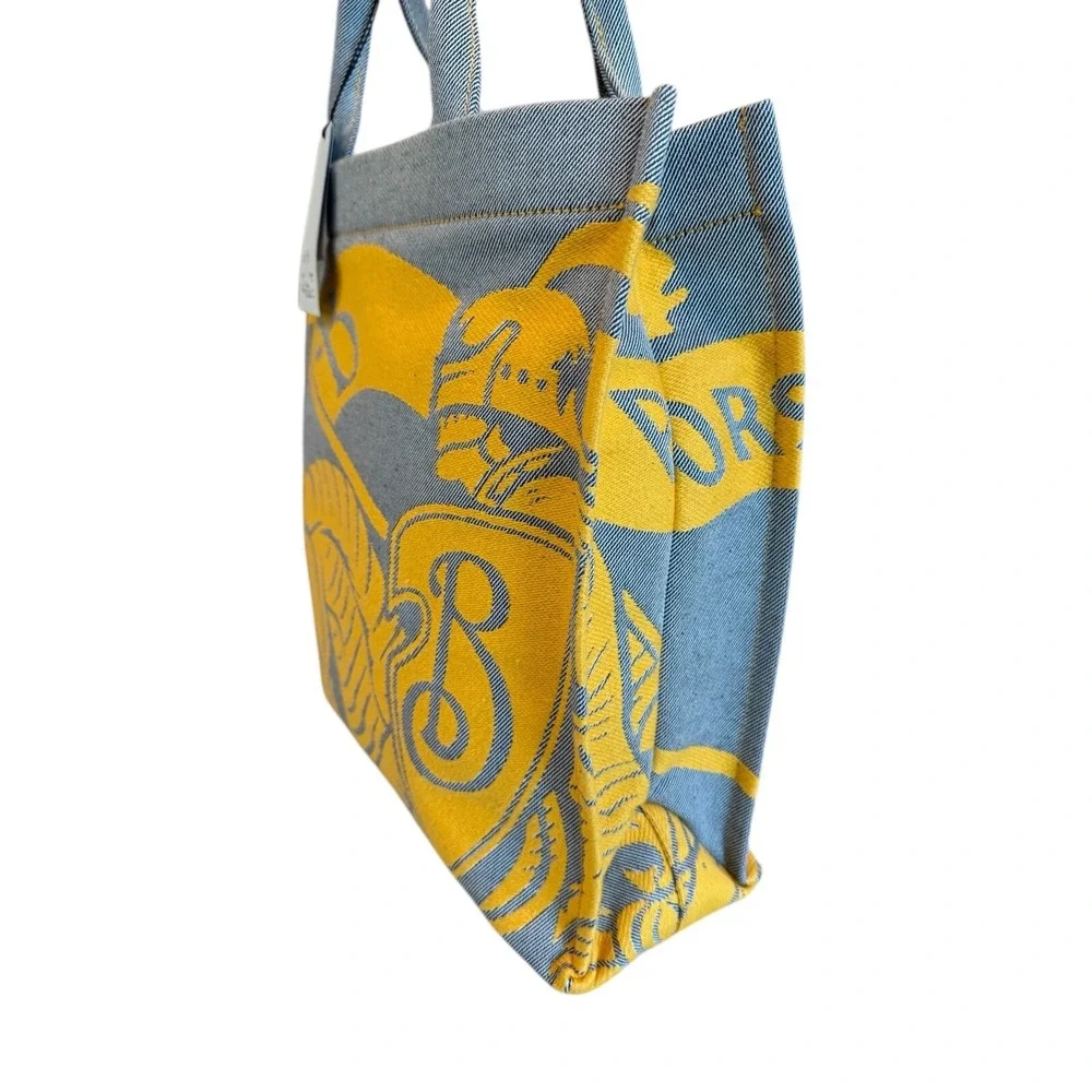 Burberry Unisex Cotton LL EKD Tote in Sunflower, large, with graphic, 8090858 - Picture 3 of 13